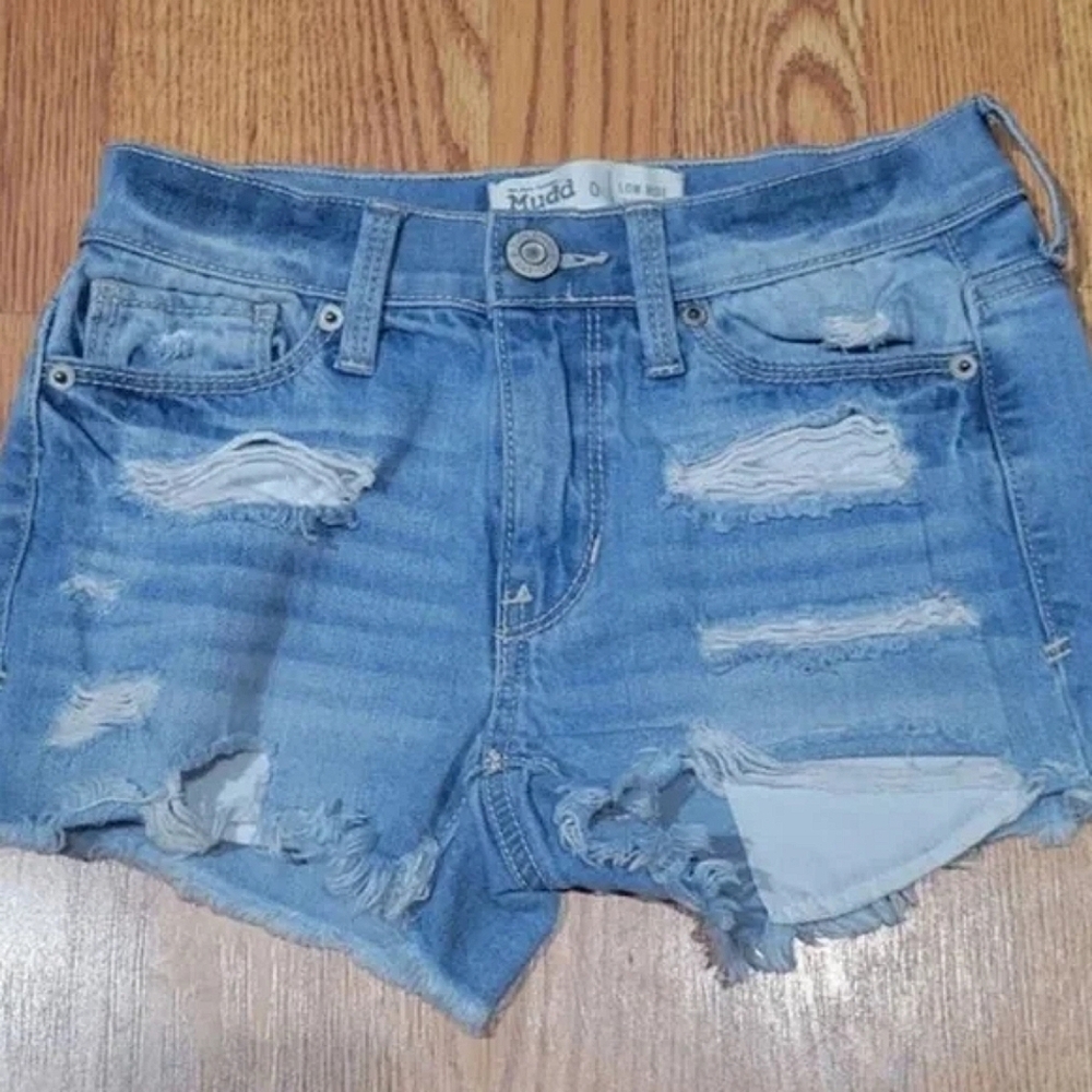 Mudd Women's Blue Denim Shorts